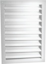 DUAL LOUVER 14X24IN WHITE ALUM