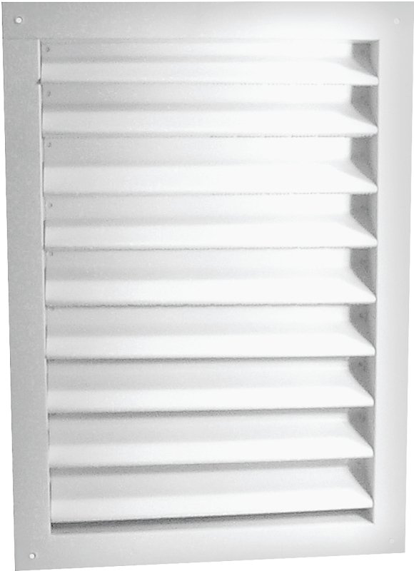 DUAL LOUVER 18X24IN WHITE ALUM
