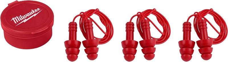 EARPLUG CORDED REUSABLE RED   