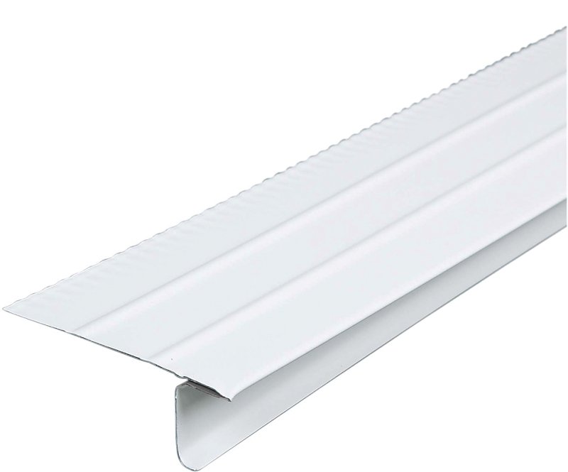EAVE DRIP 4-1/2IN WHT GLV STL 