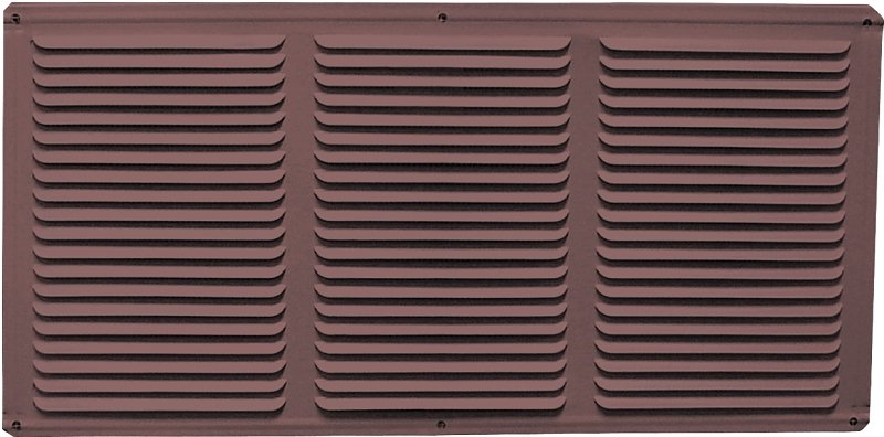 EAVE VENT 16X8IN BRW ALUM SCR 