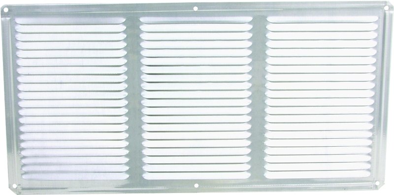 EAVE VENT 16X8IN MILL ALUM SCR
