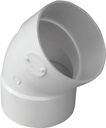 ELBOW 45DEG PVC HUB 6IN       