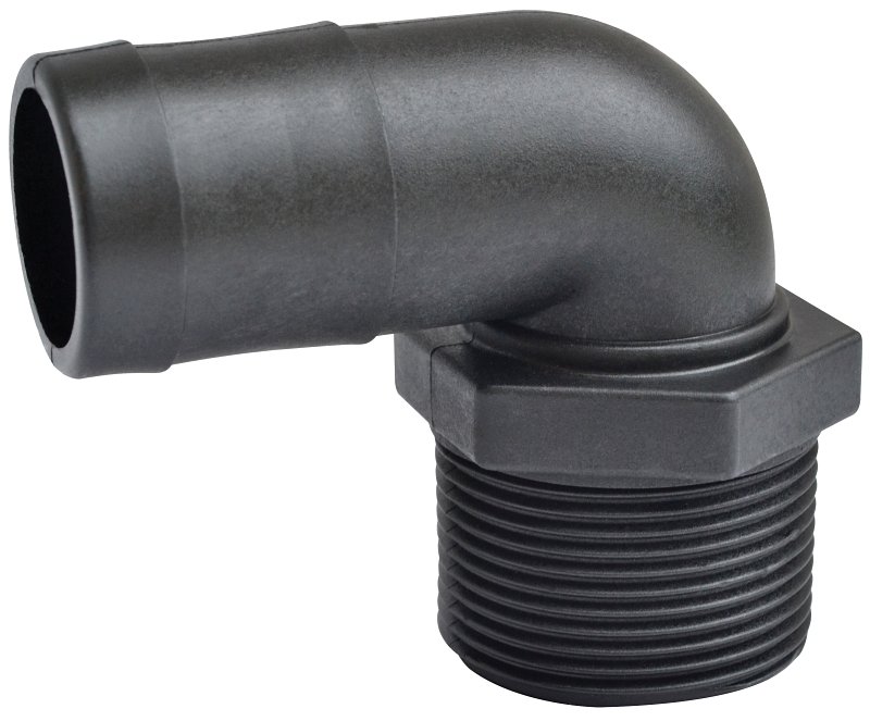 ELBOW MPTXBARB SCH80 90DEG 3IN