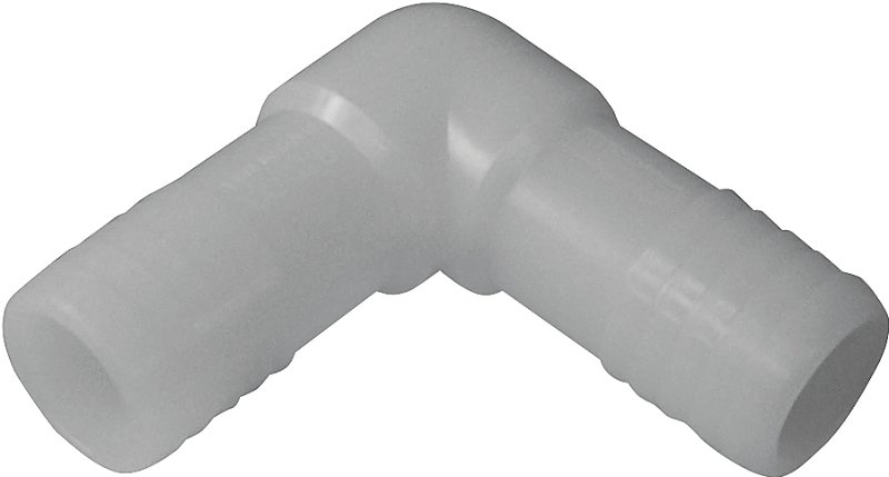 ELBOW NYLON BARB 1/2 IN       