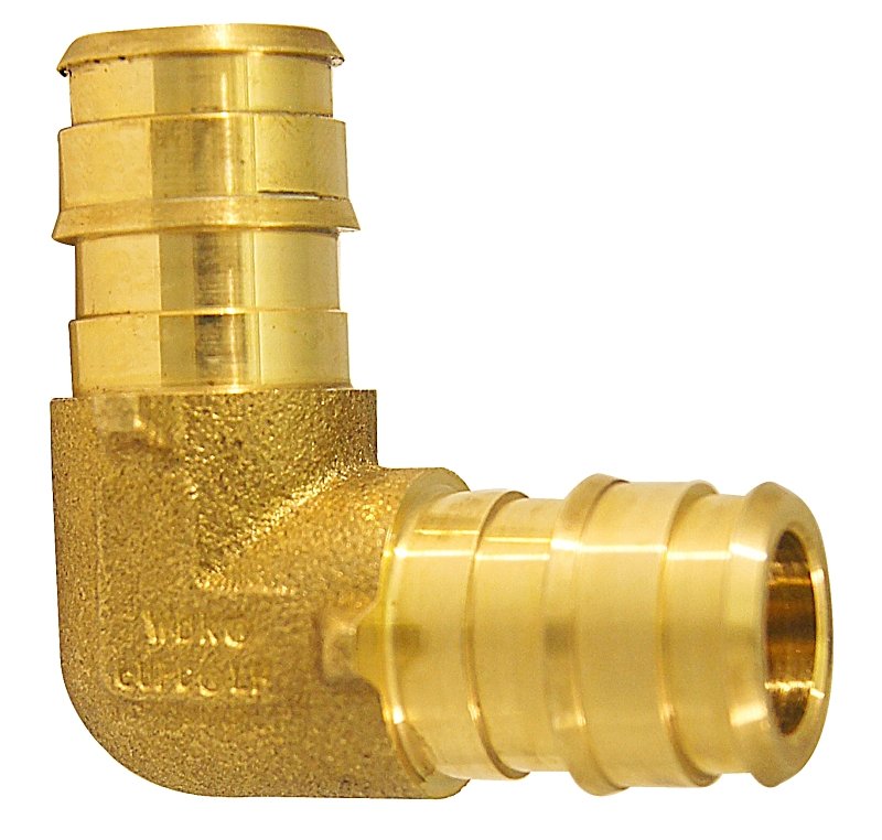 ELBOW PEX-A BRASS 90DEG 1/2IN 
