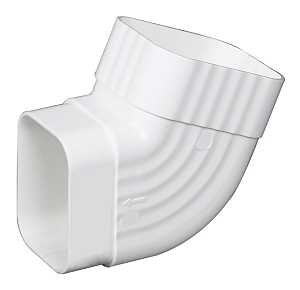 ELBOW TRDNL B VINYL WHT 2X3IN 