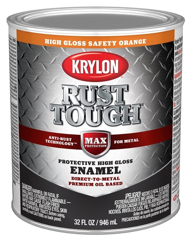 ENAMEL GLOSS SAFETY ORANGE QT 