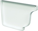 END CAP GUTTER LEFT WHITE 5IN 