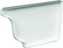 END CAP GUTTER RIGHT WHITE 5IN