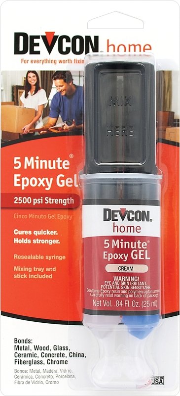 EPOXY GEL 2PART 5MIN CREAM 1OZ