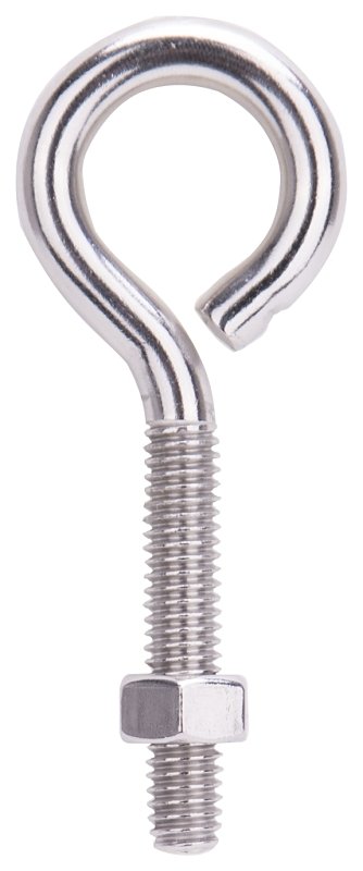 EYE BOLT W/NUT 5/16X3-1/4IN SS
