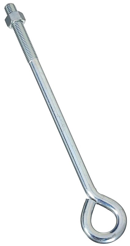 EYE BOLT W/NUT 5/8X14IN ZINC  