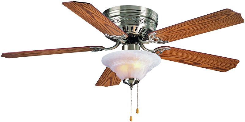 FAN CEIL HUGGER 5 BLD 52IN BN 