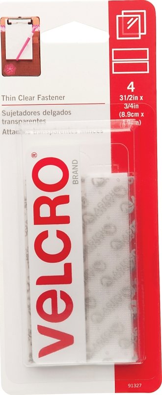 FASTENER VELCRO STRP 3.5IN CLR