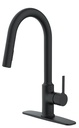 FAUCET KITCHEN CONTEMP PD MBLK