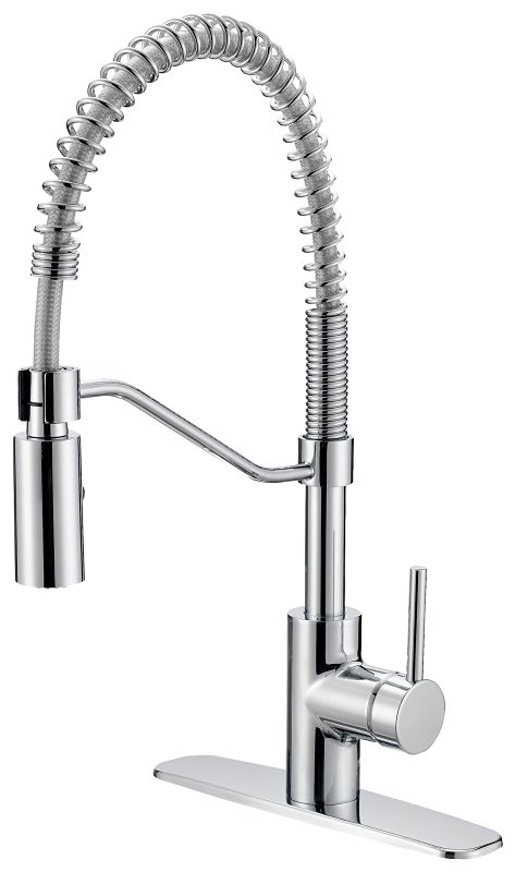 FAUCET KITCHEN SPRG P-DWN CHRM
