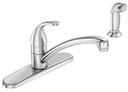 FAUCET KTN 1H CHRM W/SIDE SPRY