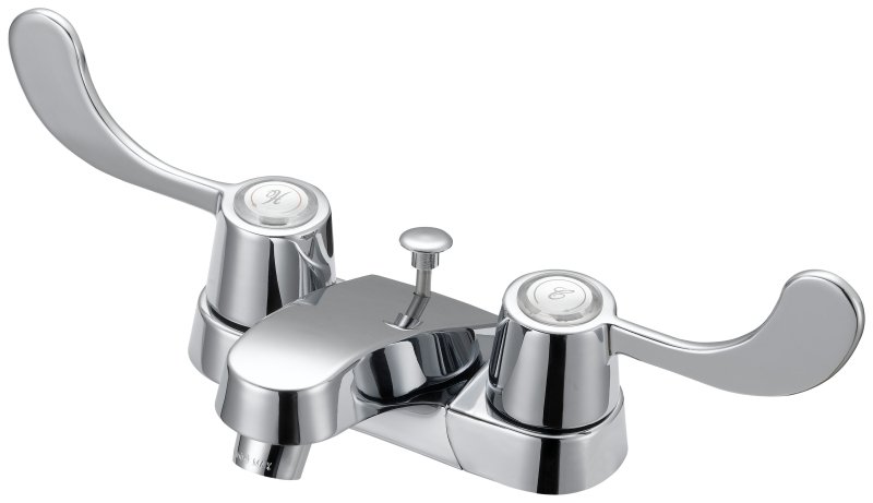 FAUCET LAV 4IN 2HNDL LEVER CHR