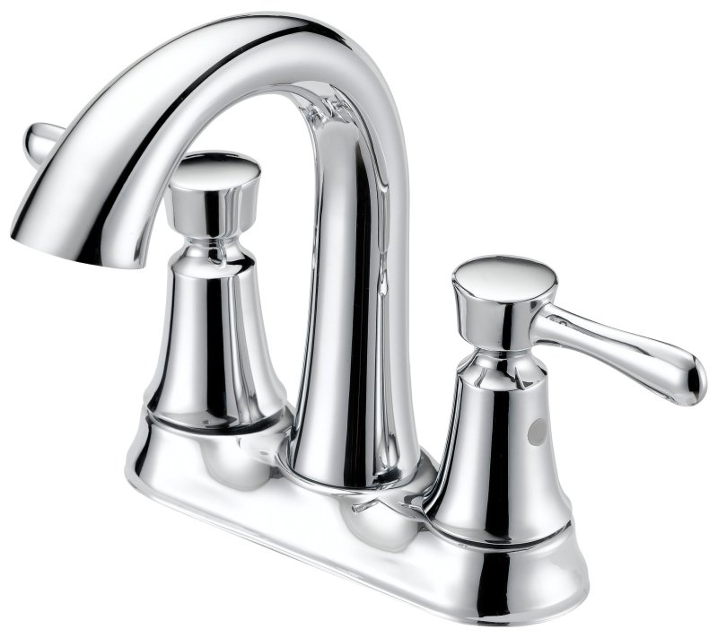 FAUCET LAV 4IN 2HNDL LEVER CHR