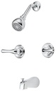 FAUCET TWO HNDL TUB/SHWR CHRM 