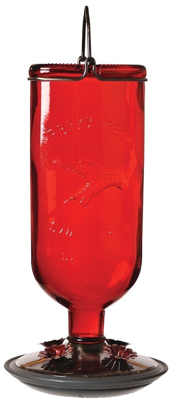 FEEDER HBIRD BTL ANTQ RED 16OZ