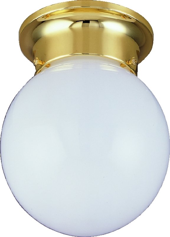 FIXTURE CEIL 1LT MED OPAL PB  