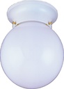 FIXTURE CEIL 1LT OPAL 6IN WHT 
