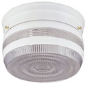FIXTURE CEIL 1LT PRISMATIC WHT