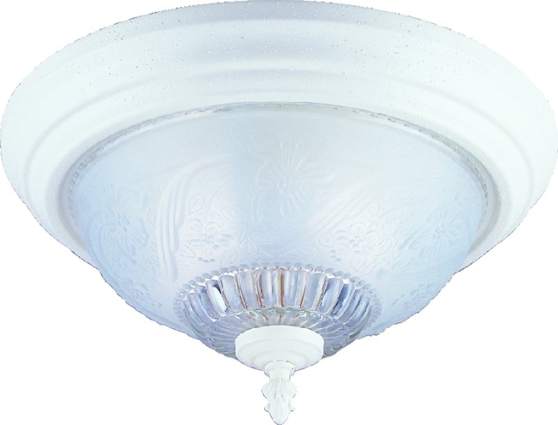 FIXTURE CEIL 2LT FLRL/LEAF WHT