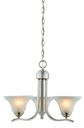 FIXTURE CHANDELIER 3LTBRSH NKL