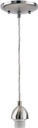 FIXTURE PENDANT 1LT NICKEL MED