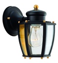 FIXTURE PORCH WLMT 1LT BLACK  