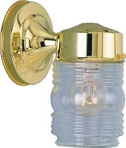 FIXTURE PORCH WLMT 1LT POL BRS