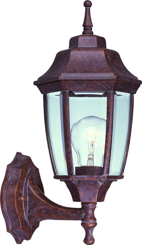 FIXTURE PORCH WLMT 1LT RSTCBRN