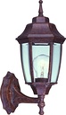 FIXTURE PORCH WLMT 1LT RSTCBRN