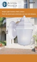 FIXTURE PORCH WLMT 1LT WHITE  