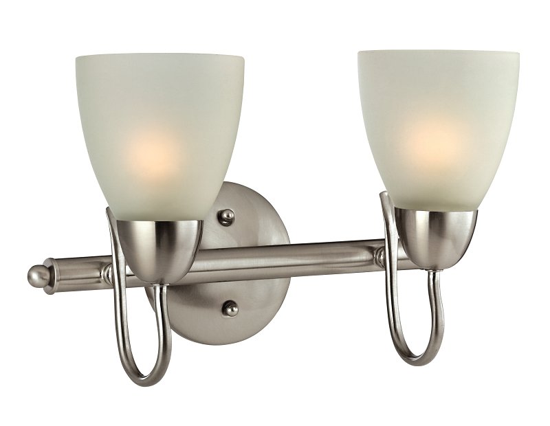 FIXTURE WALL 2LT BRUSHNKL MED 