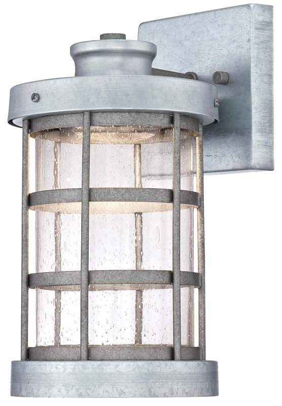 FIXTURE WALL LED GALV STL 12W 