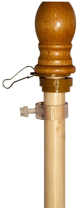 FLAG POLE WOOD 1PC W/RING 5FT 
