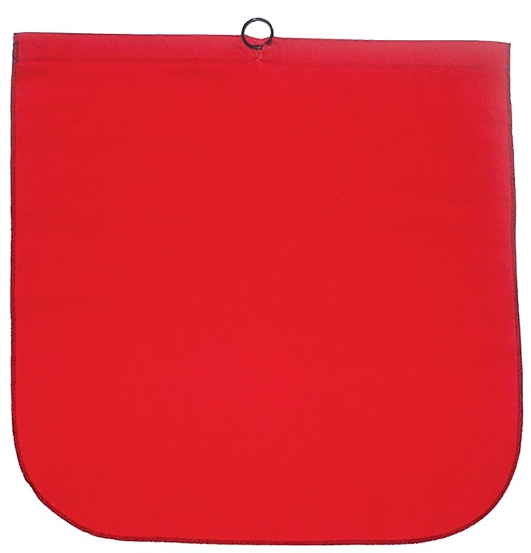 FLAG SAFETY COTTON RED 18X18IN