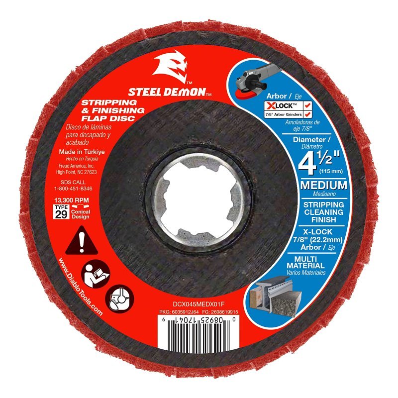 FLAP DISC NWVN MED 80GRT 4.5IN