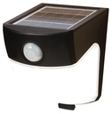 FLOODLIGHT SOLAR 2LED MOTN BLK