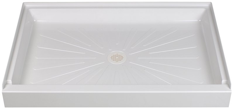 FLOOR SHOWER RECT WHT 32X48IN 