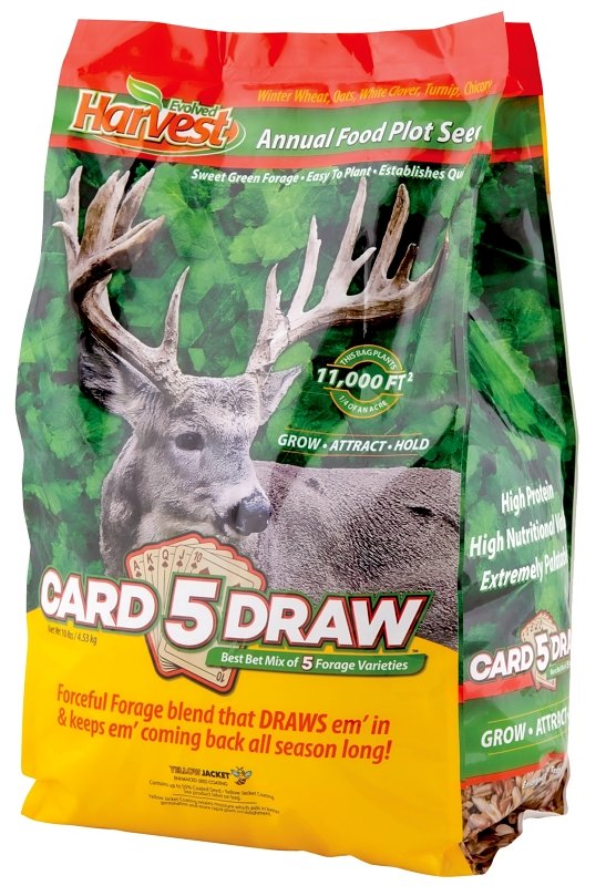 FOOD PLOT SEED 5CARD STUD 10LB