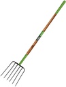 FORK MANURE 6-TINE ASH HANDLE 
