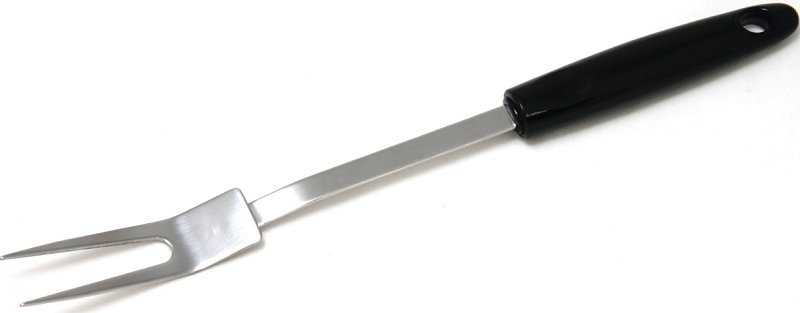 FORK SERVING CHRM BLK HNDL    