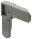 FRAME CORNER PLSTC 7/16IN GRY 