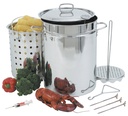 FRYER TURKEY W LID 32QT BAY CL