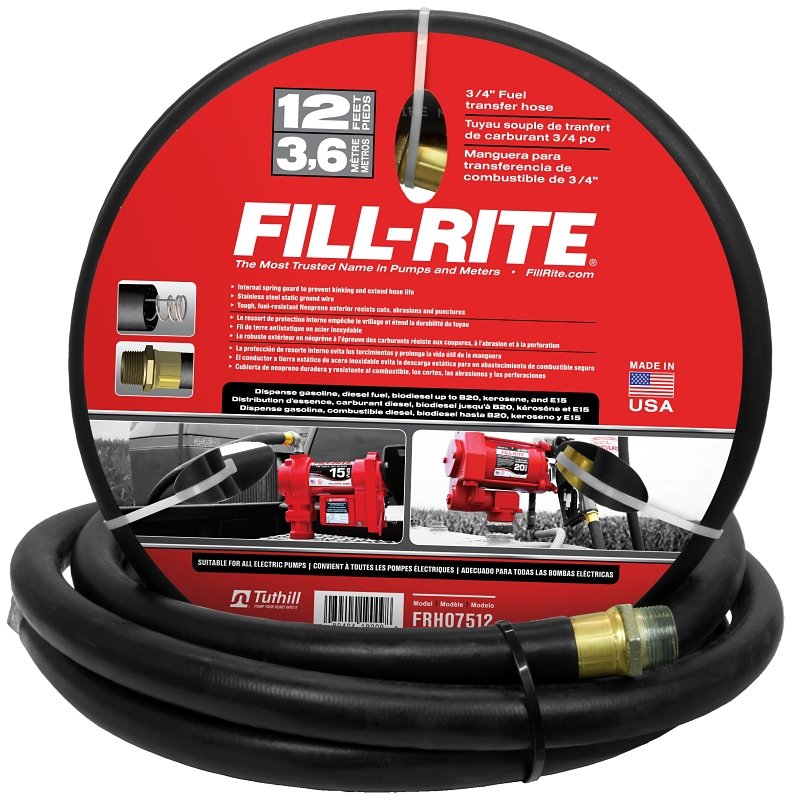 FUEL HOSE 12FT X 3/4"         